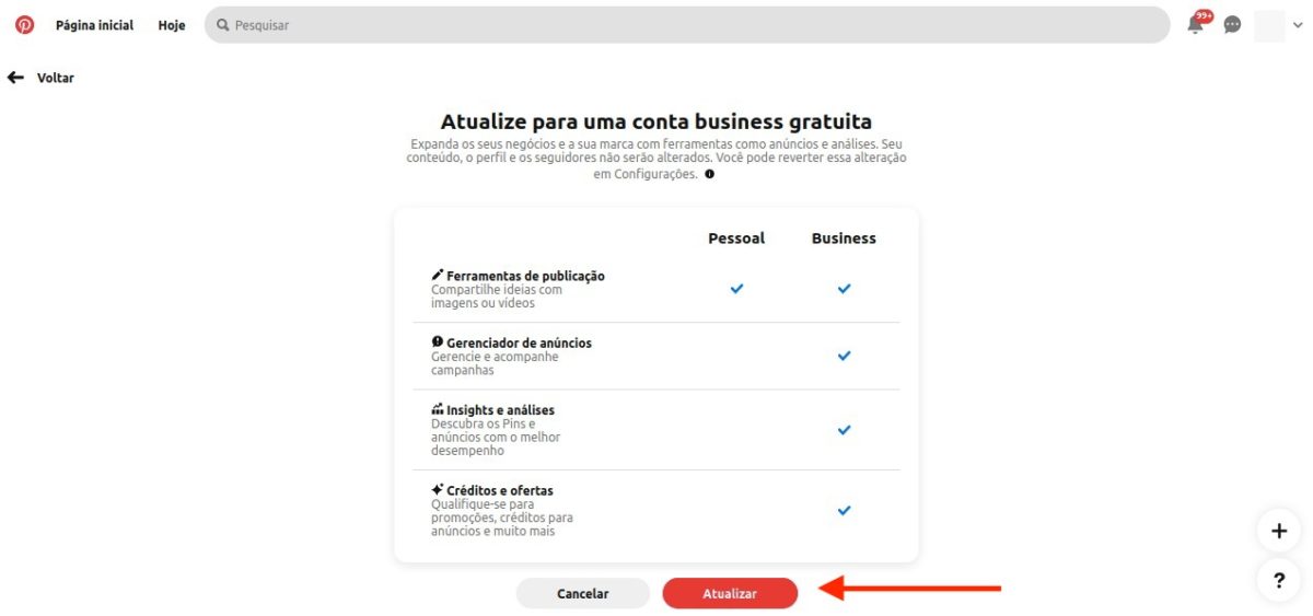 Etus-Como deixar o perfil do Pinterest como business
